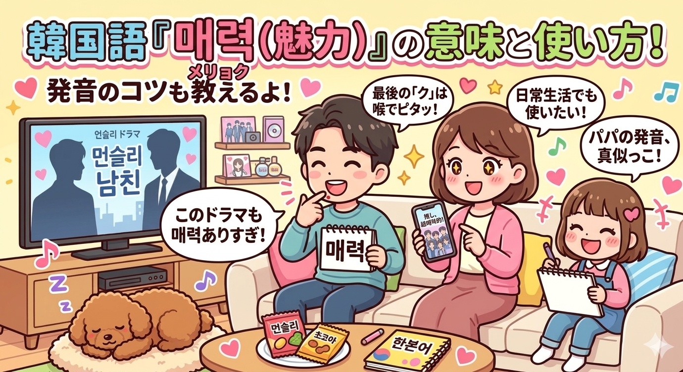 ​韓国語「매력」の意味とは？日本語の「魅力」と同じ漢字語の使い方と発音のコツ